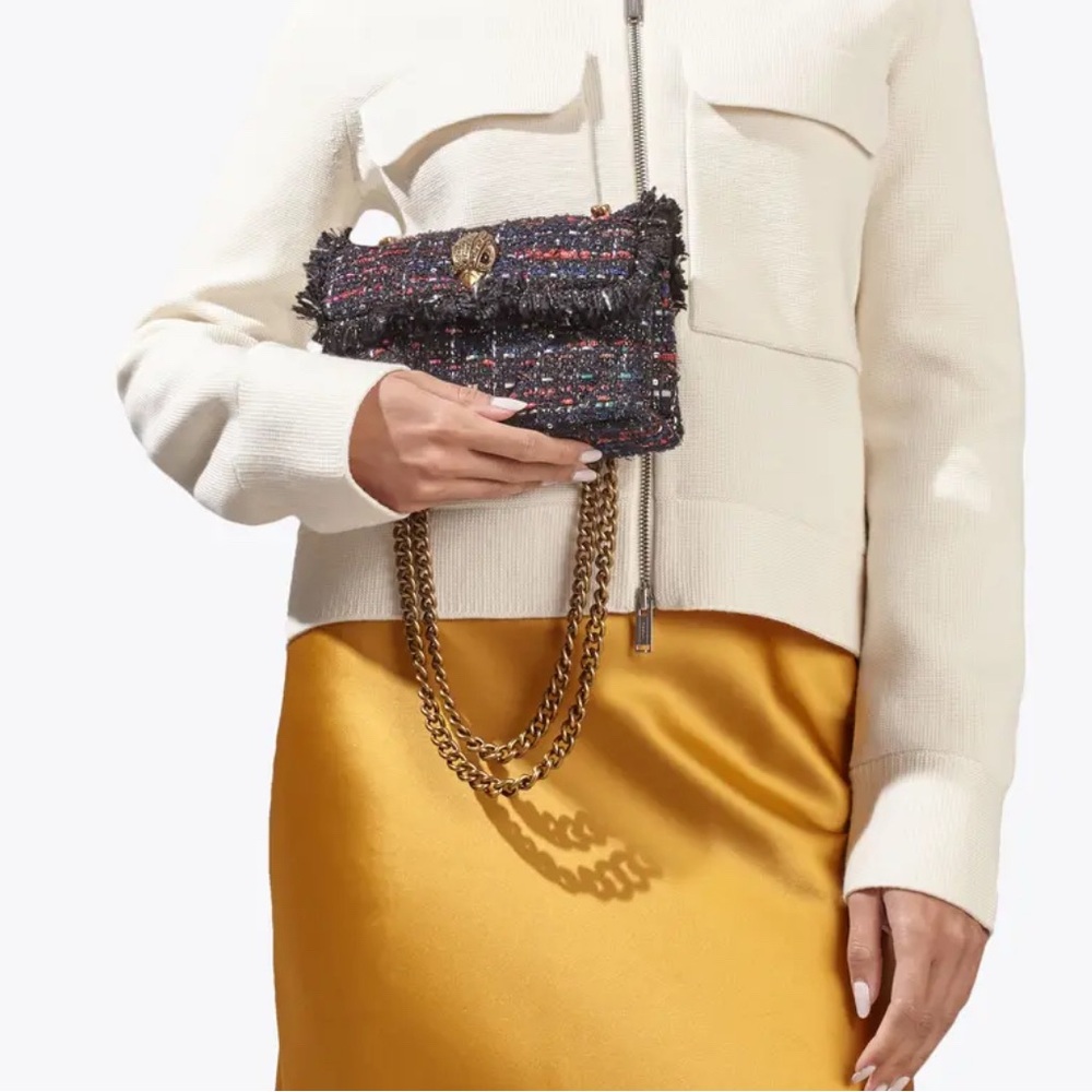 Kurt Geiger London Mini Tweed Kensington Bag EUC - Picture 8 of 8
